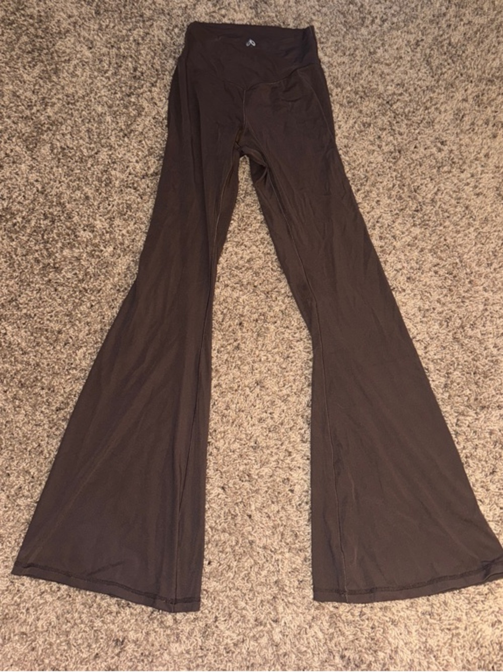 Brown Flared Yoga Pants